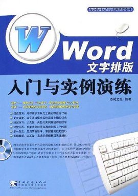 Word文字排版入门与实例演练