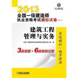 2013全国一级建造师执业资格考试模拟试卷