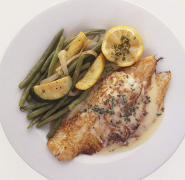 黄油胡瓜烤鳎鱼