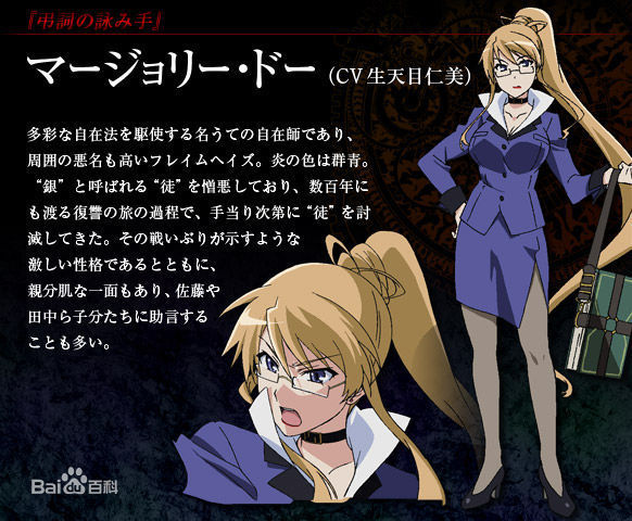 有一部老动漫,女主角用火焰攻击的,戴眼镜,好像