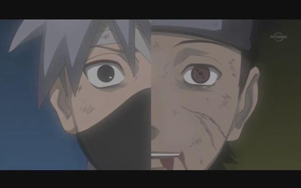 卡卡西和带土长大后两个人一人一半脸的图片，尺寸最好是和这个相似，我用来做视频_360问答