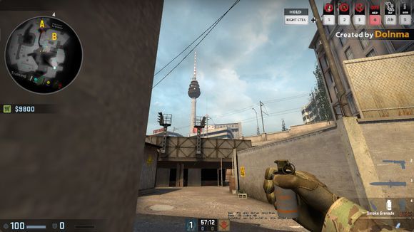 csgo-闲来无事研究overpass上的投掷物