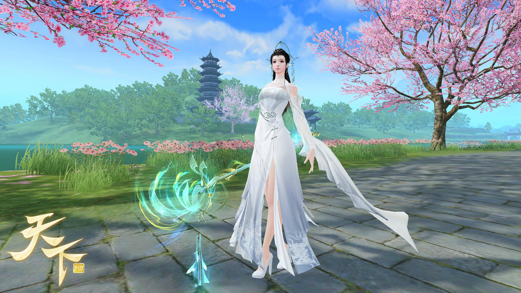 拂剑舞月牙，流云醉春风，《全国》手游春分古装应节上线！