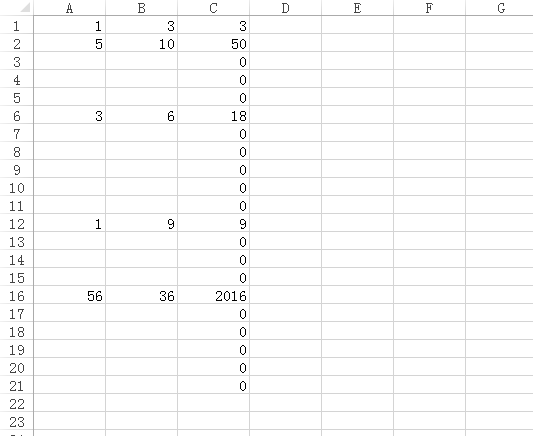 Excel电子表格中的函数怎么计算乘法公式。 - 
