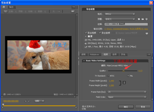 adobe premiere cs4的导出渲染设置怎样才能快