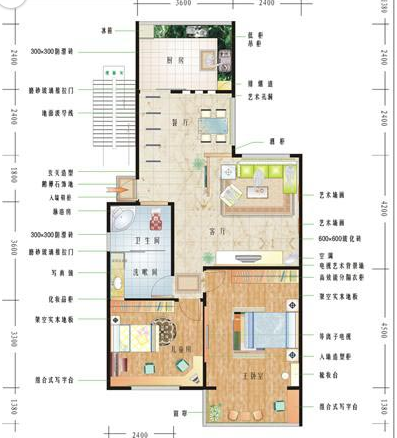 如何使用CDR画装修室内平面效果图_360问答